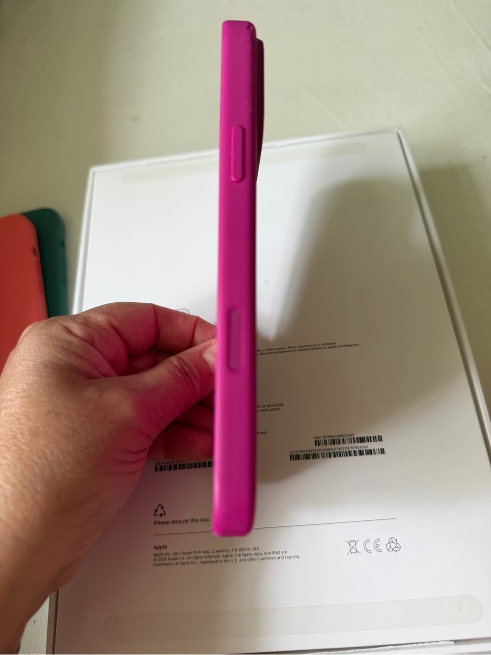 Apple Hot Pink Slim Silicone Phone Case